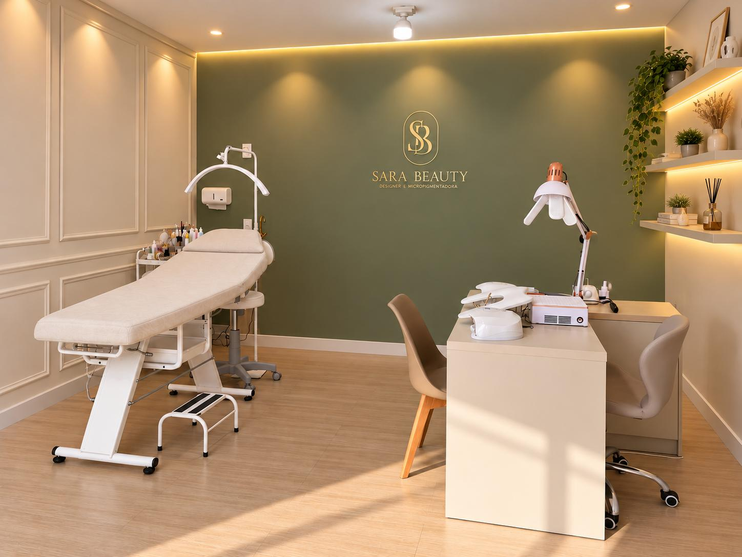 Experiência presencial no Studio Sara Beauty